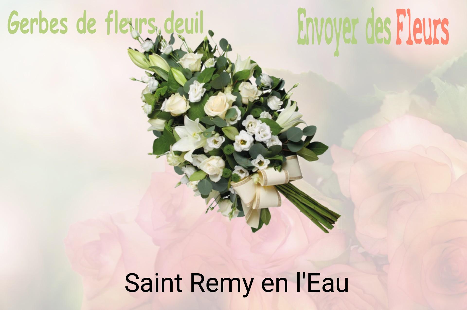 Gerbe de fleurs de deuil livrée à Saint-Remy-en-l'Eau
